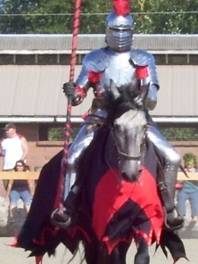 09/22/09 Troupe of jousting horsemen out of Seattle performing in Enumclaw.